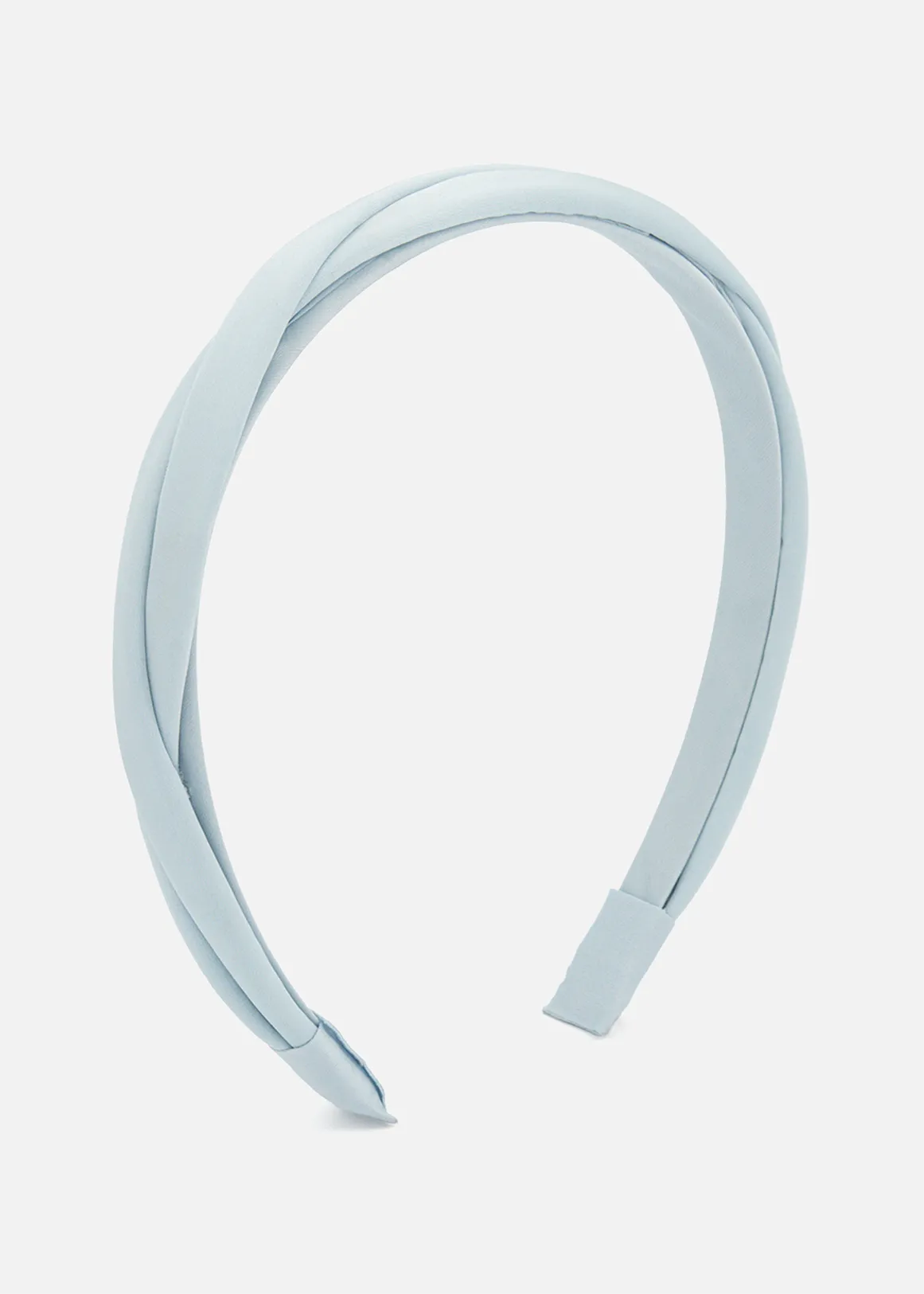 Twisted Satin Alice Band - LIGHT BLUE
