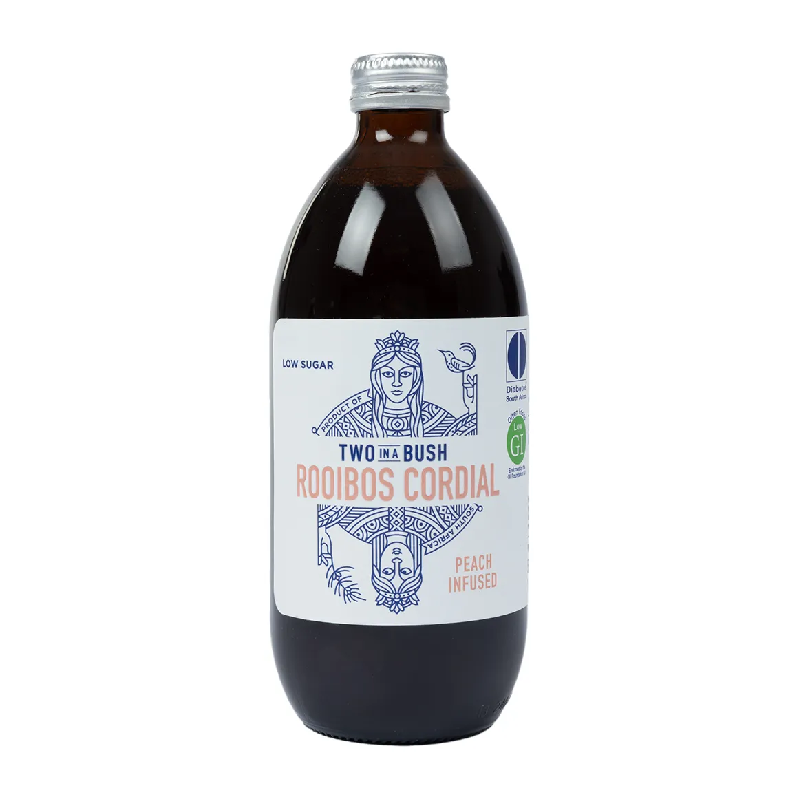 Two In A Bush Peach Infused Rooibos Cordial 500 ml