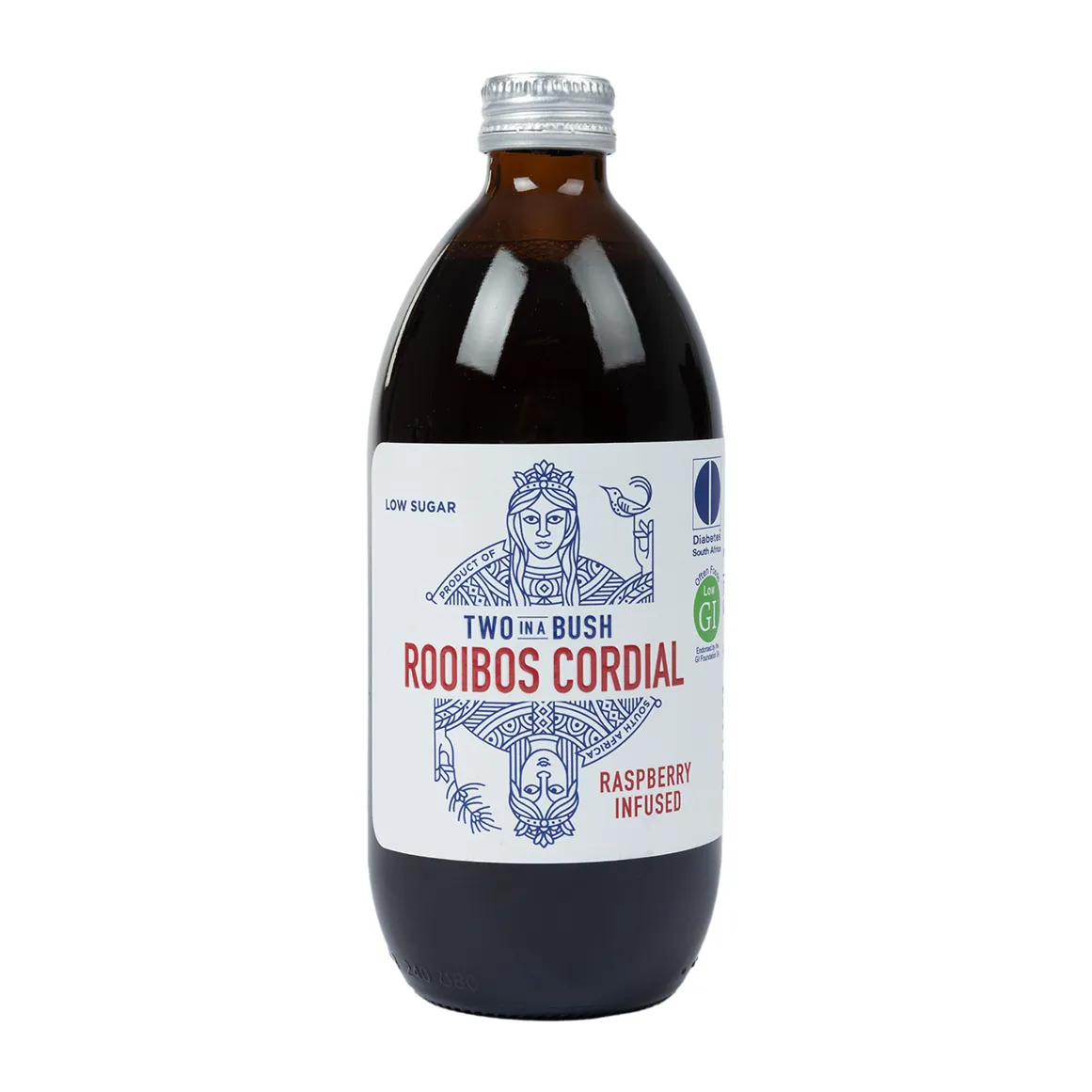 Two In A Bush Raspberry Infused Rooibos Cordial 500 ml