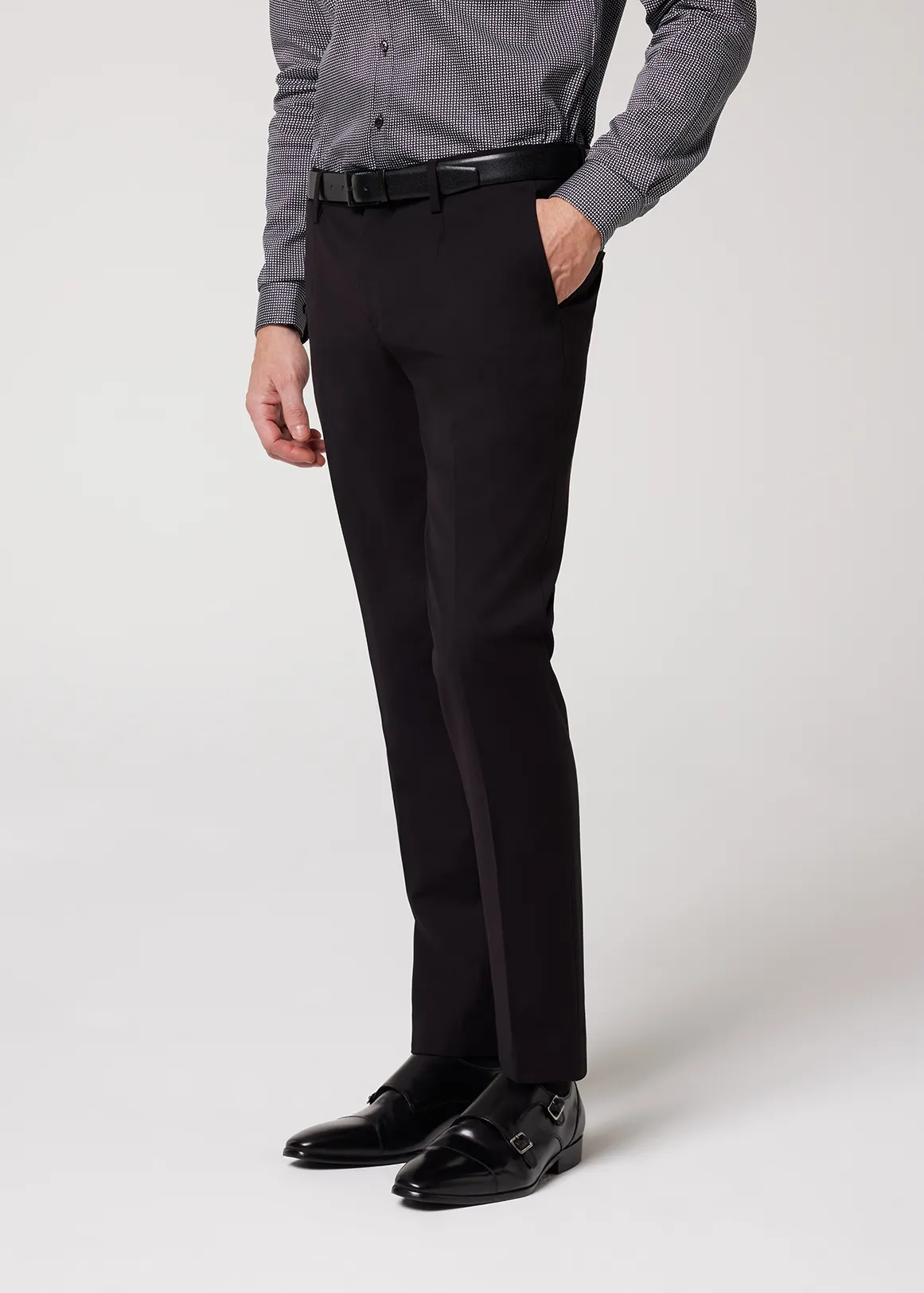 Ultra Slim Stretch Tailored Pant - BLACK