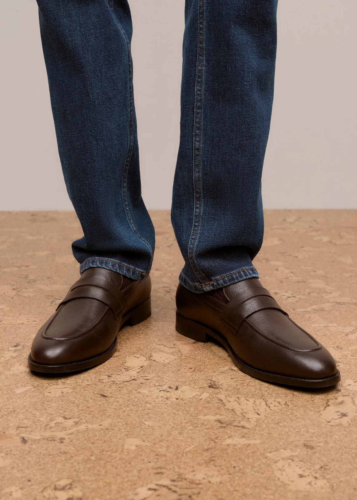 Umber Saddle Loafer - ESPRESSO