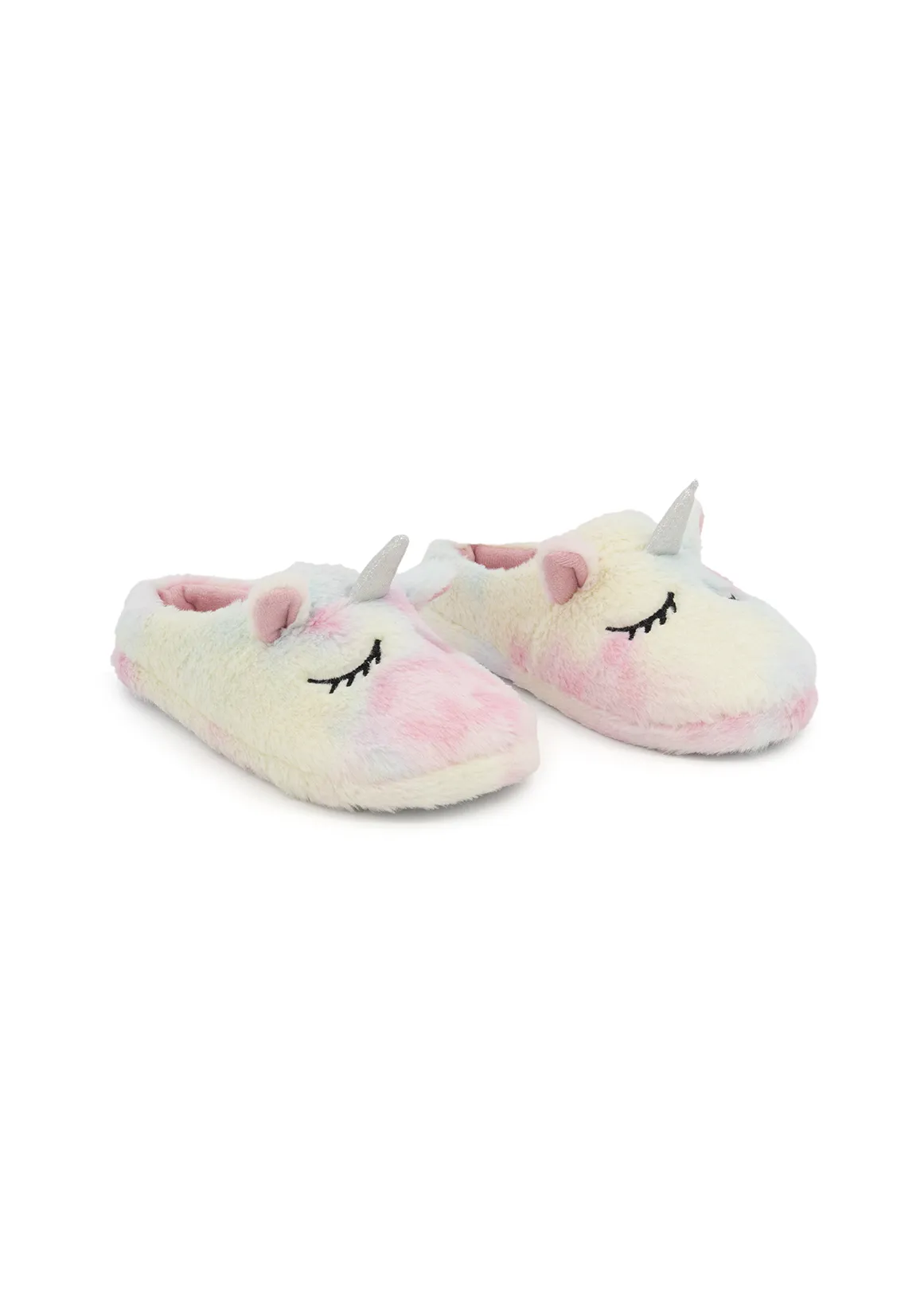 Unicorn Novelty Slippers (Size 12-6) Older Girl - MULTI