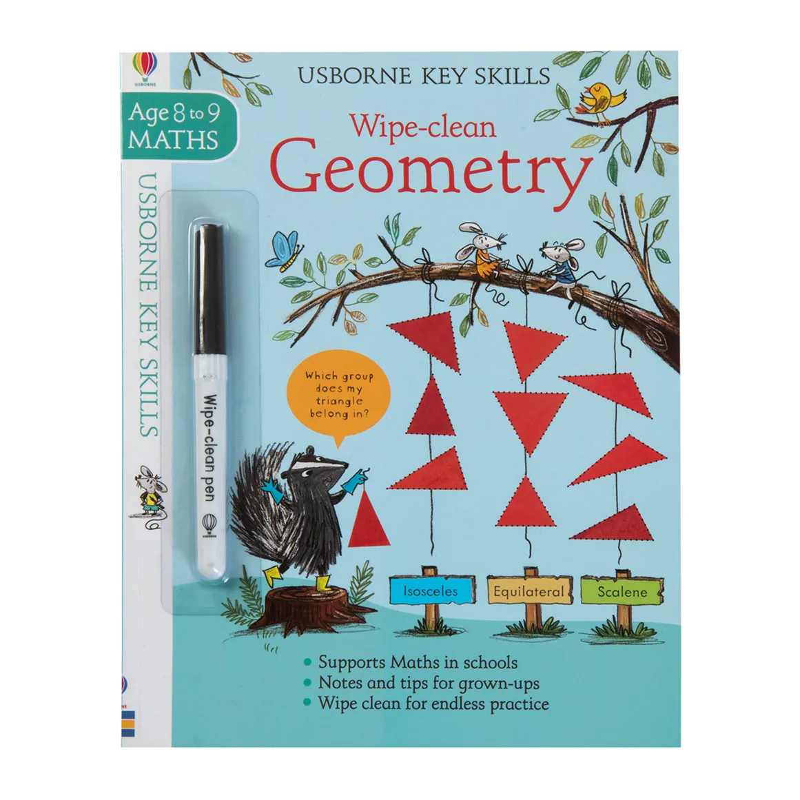 Usborne Wipe Clean Geometry Ages 8-9