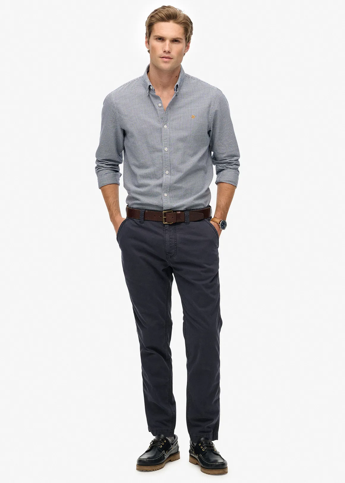 Utility Chino Trousers - NAVY