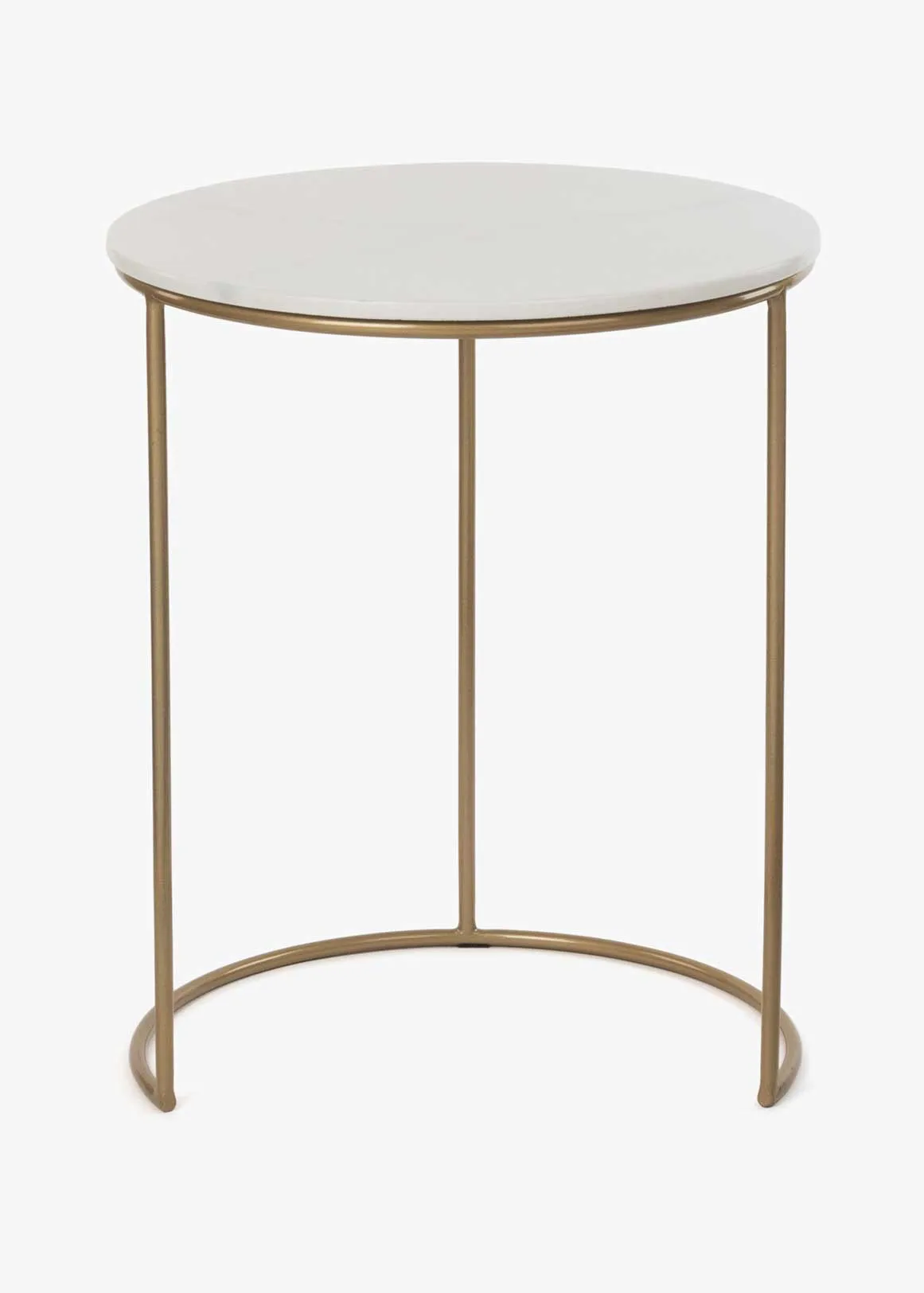 Valencia Faux Marble Large Side Table - X GOLD