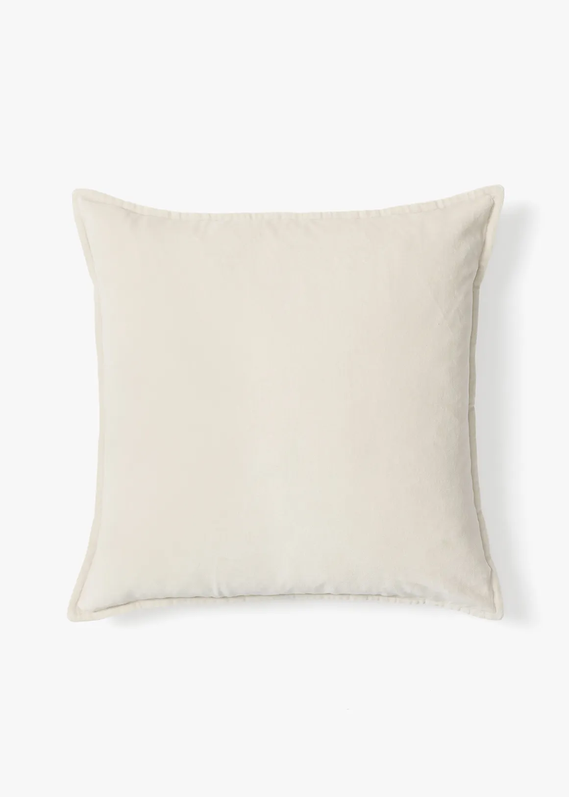 Velvet Cotton Scatter Cushion 60x60 cm - STONE