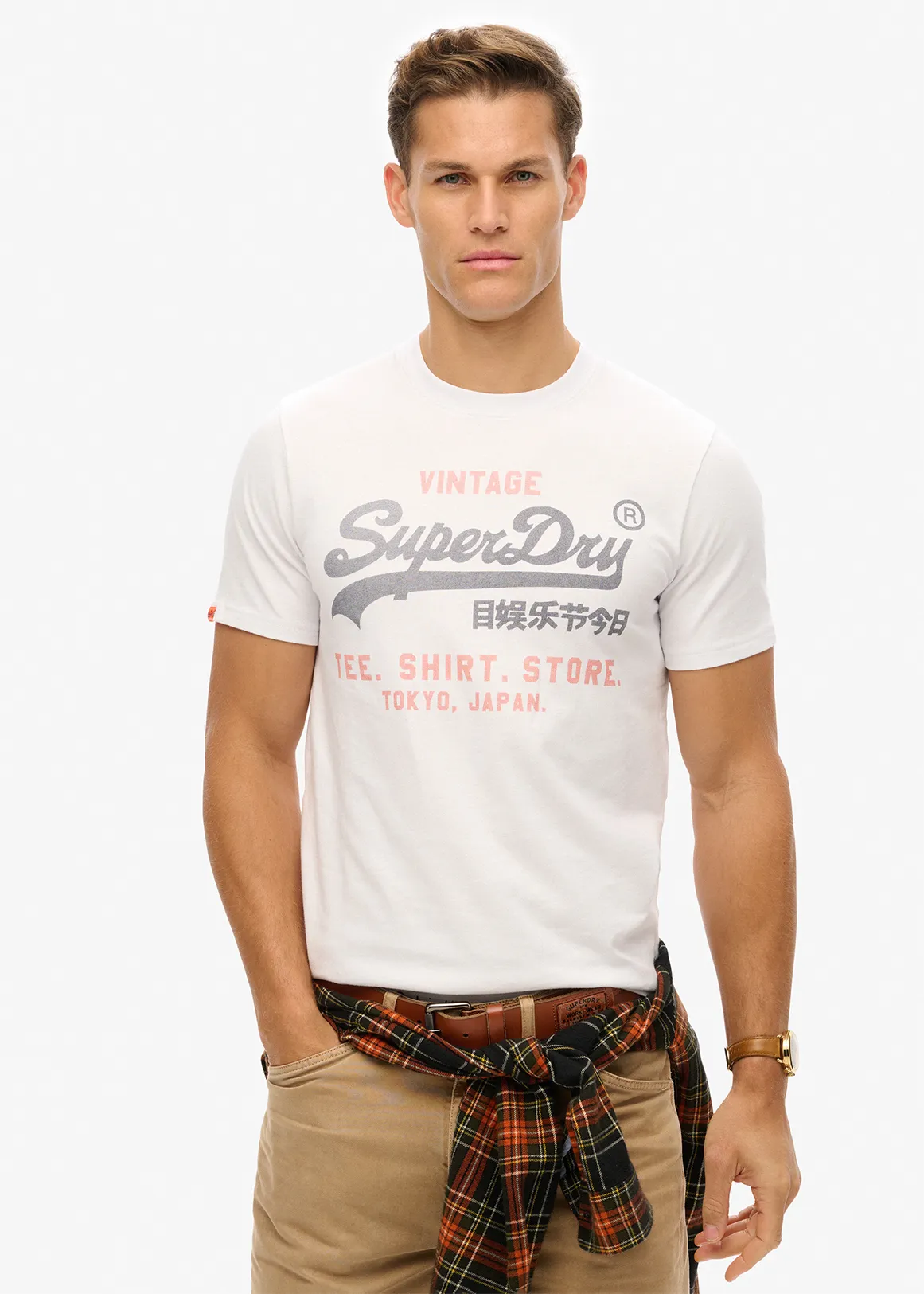 Vintage Logo Heritage Relaxed T-Shirt - WHITE