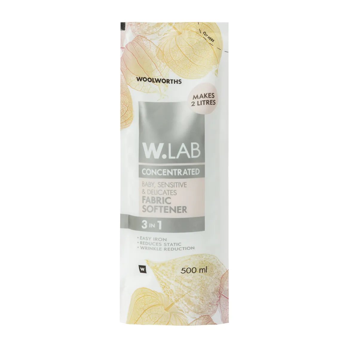 W.Lab 3-in-1 Hypo-Allergenic Fragranced Fabric Softener Refill 500 ml