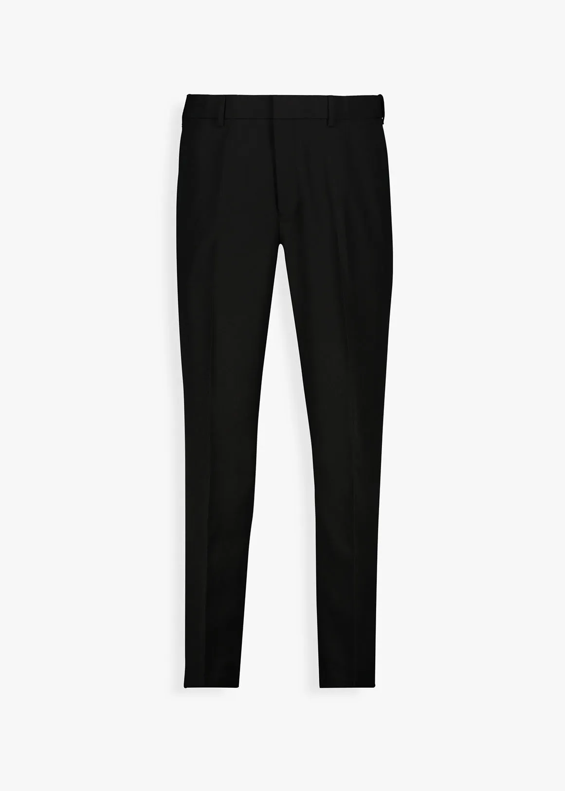 Waist-ease Flat Front Trousers - BLACK