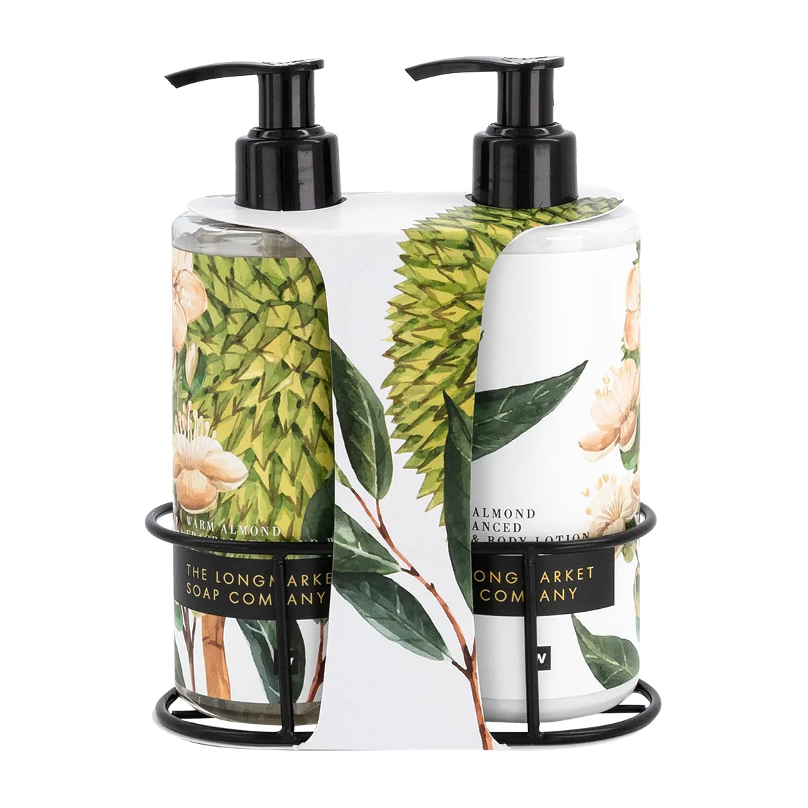 Warm Almond Hand Wash & Lotion Caddy - Longmarket - GREEN