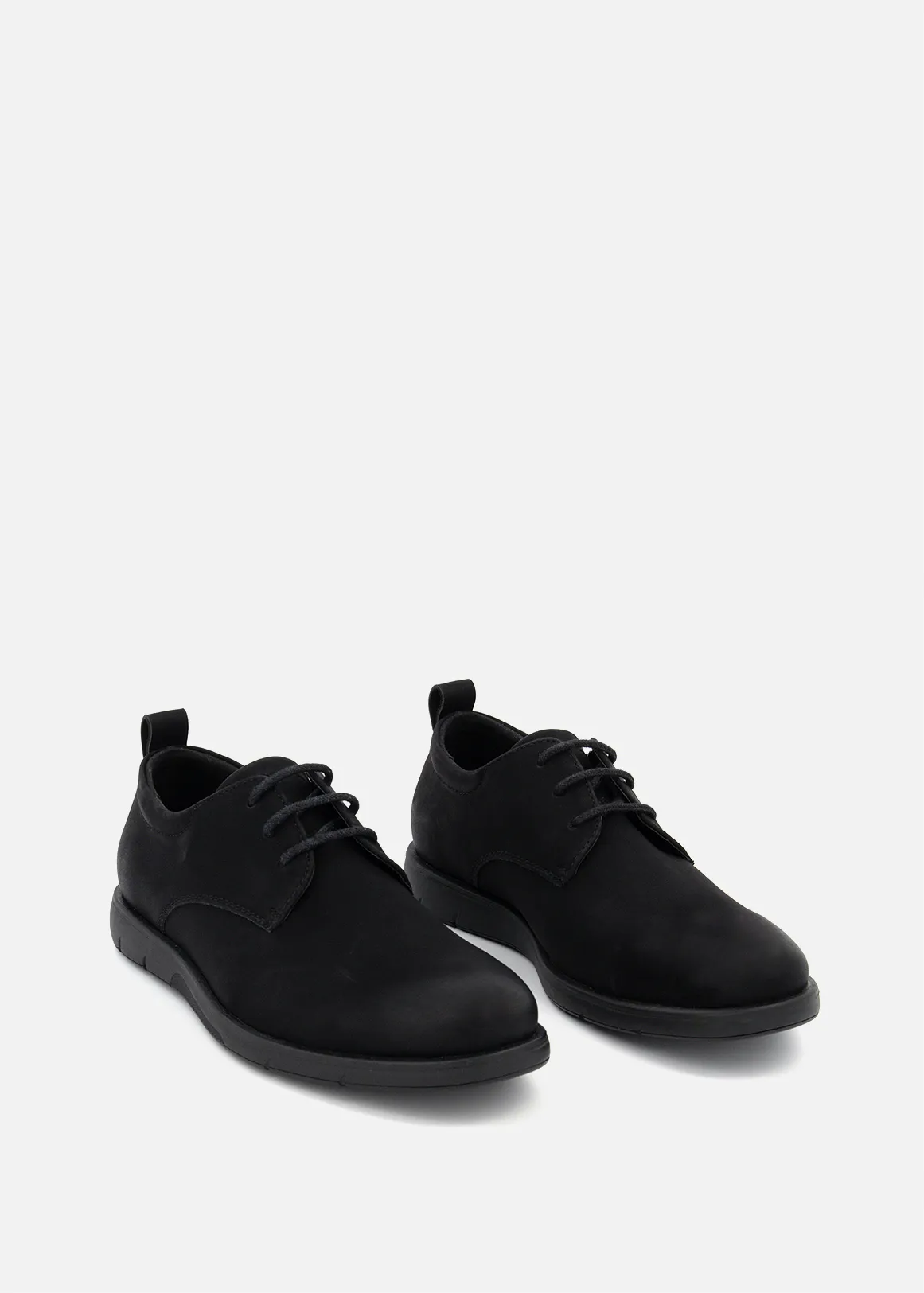 Wedge Derby Shoes - BLACK