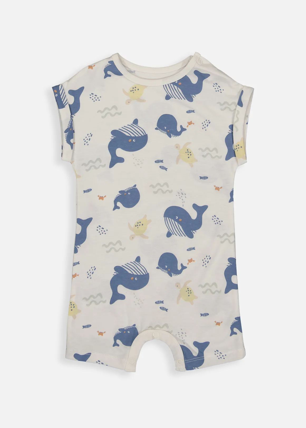 Whaley Fun Cotton Romper - X NAVY