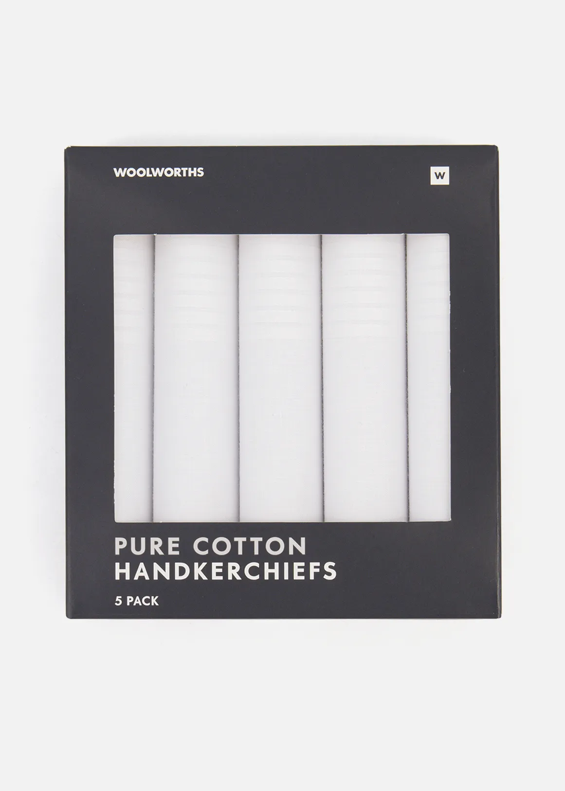 White Cotton Handkerchiefs 5 Pack