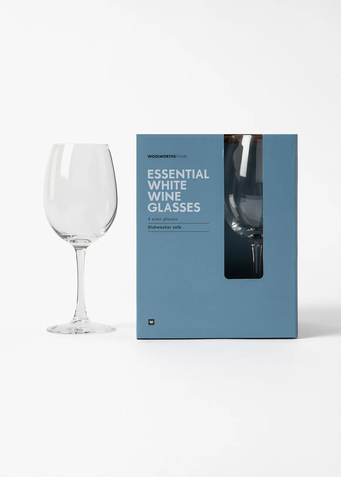 White Wine Glasses 4 Pack - Essential - CLEAR