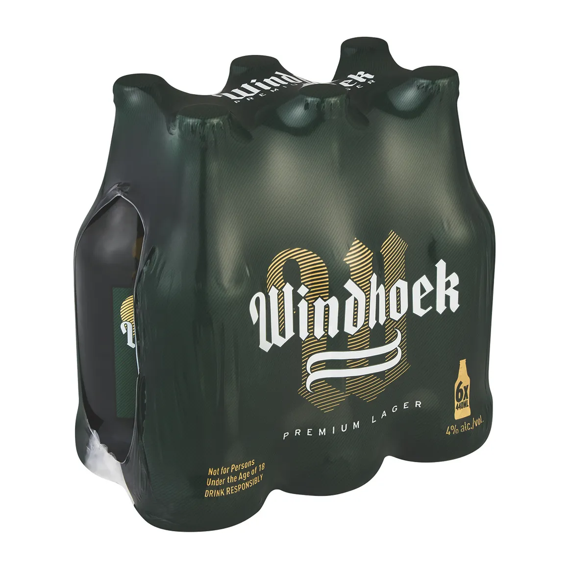 Windhoek Premium Lager 6 x 440 ml Bottles