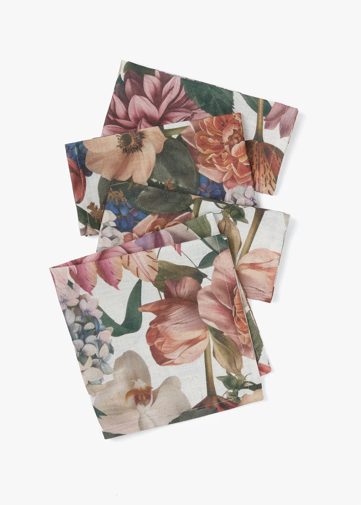Winter Florals Napkins 4 Pack - MULTI