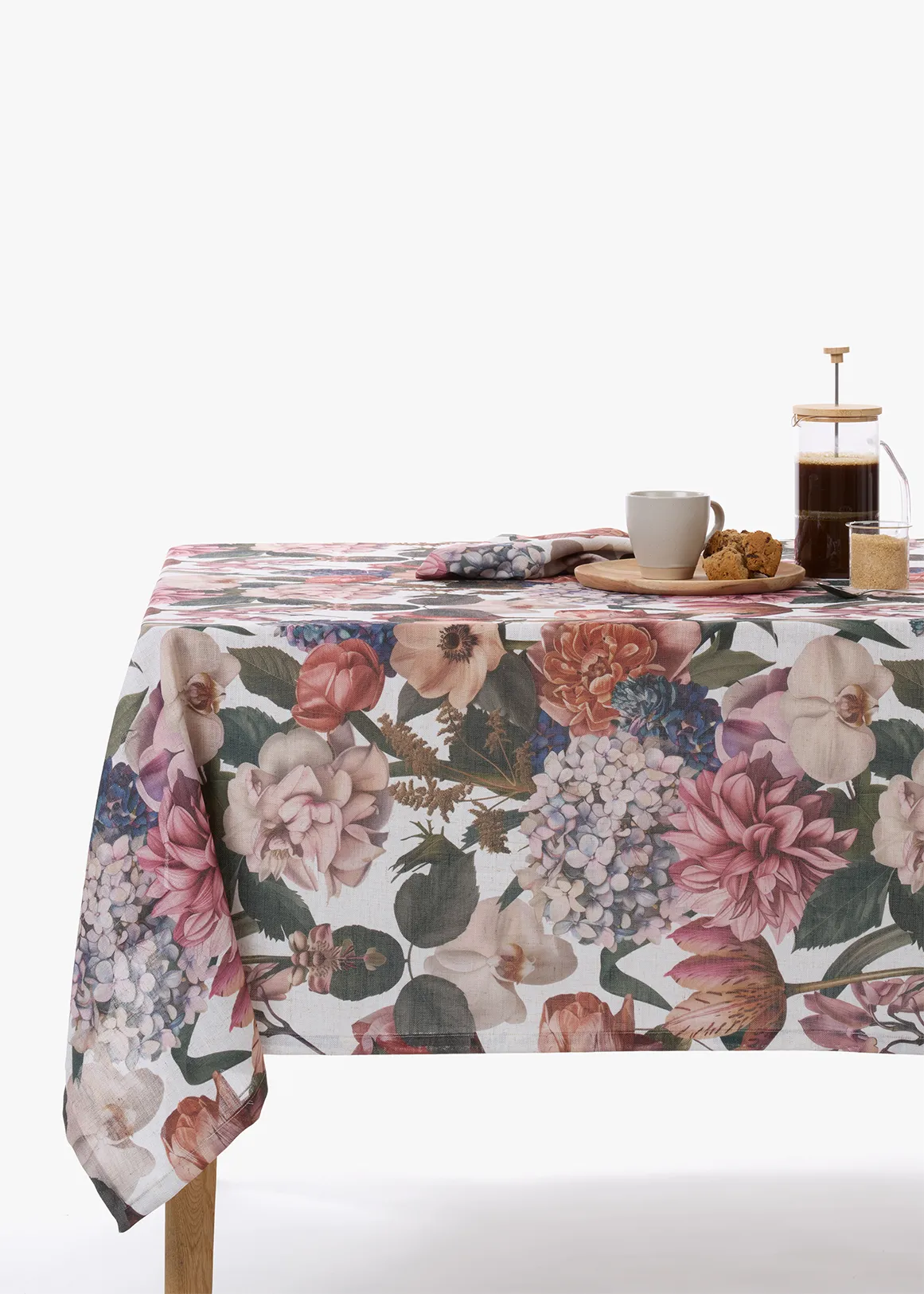 Winter Florals Tablecloth 230x180 cm - MULTI