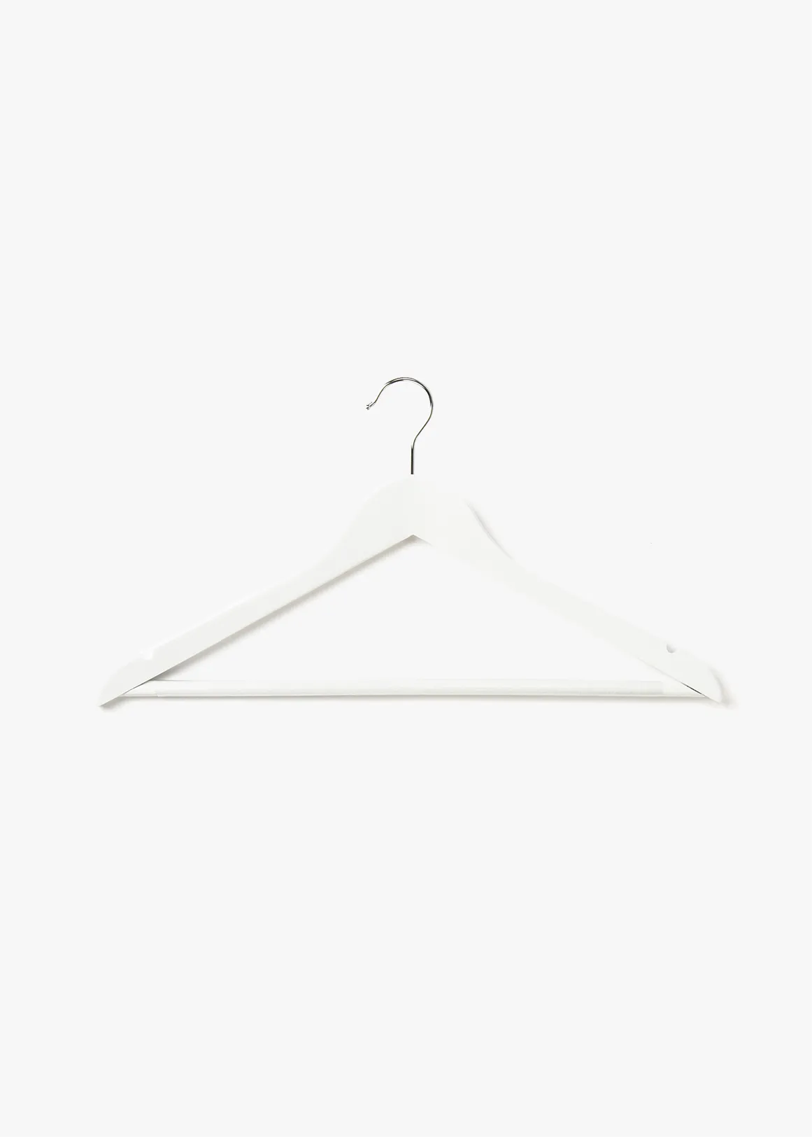 Wooden Hangers 6 Pack - WHITE