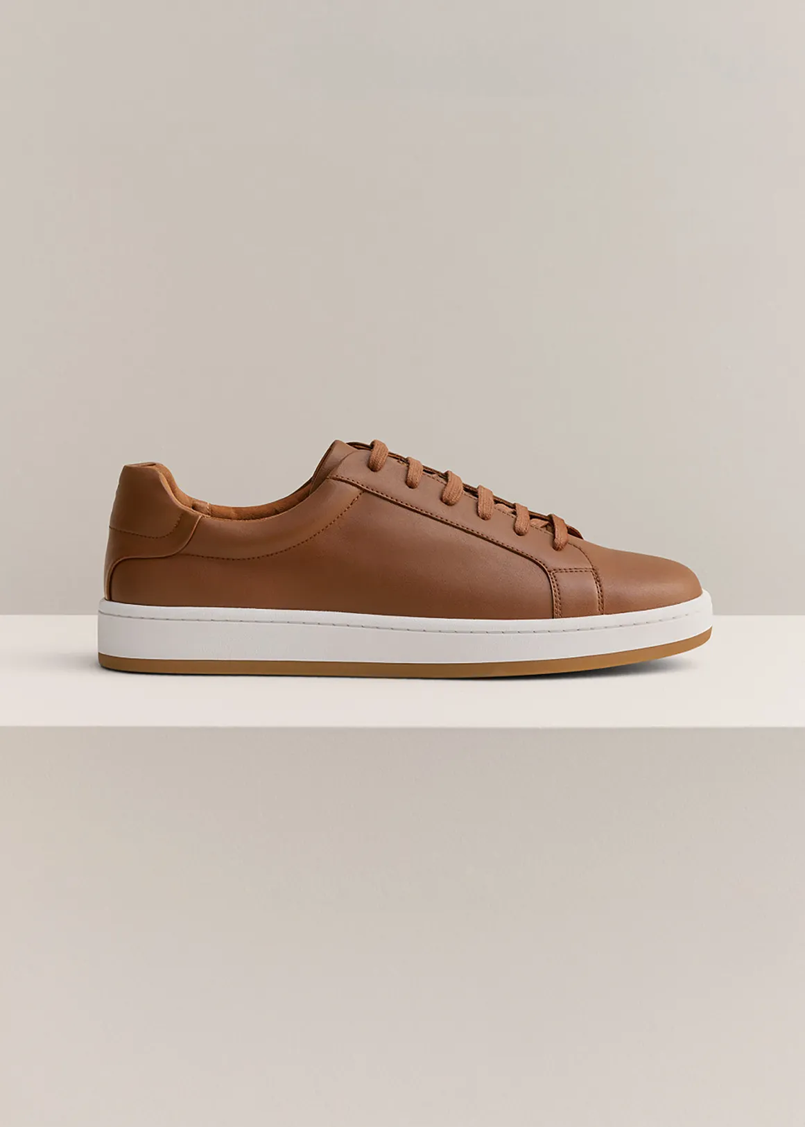 Woodhead Leather Sneaker - CHESNUT