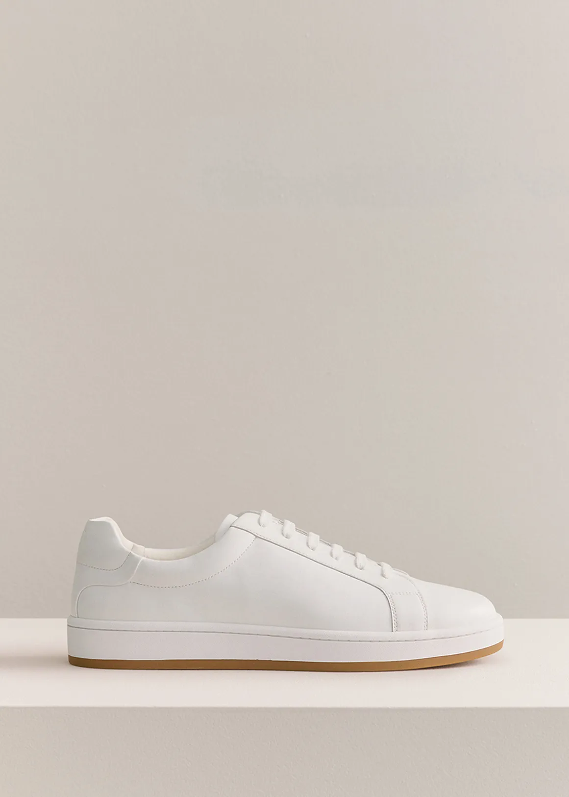 Woodhead Leather Sneaker - WHITE