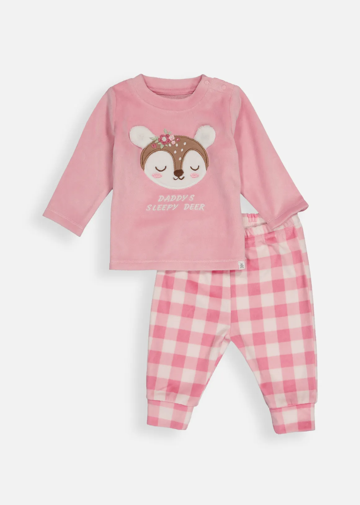 Woodlands Island Fleece Pyjamas - X PINK