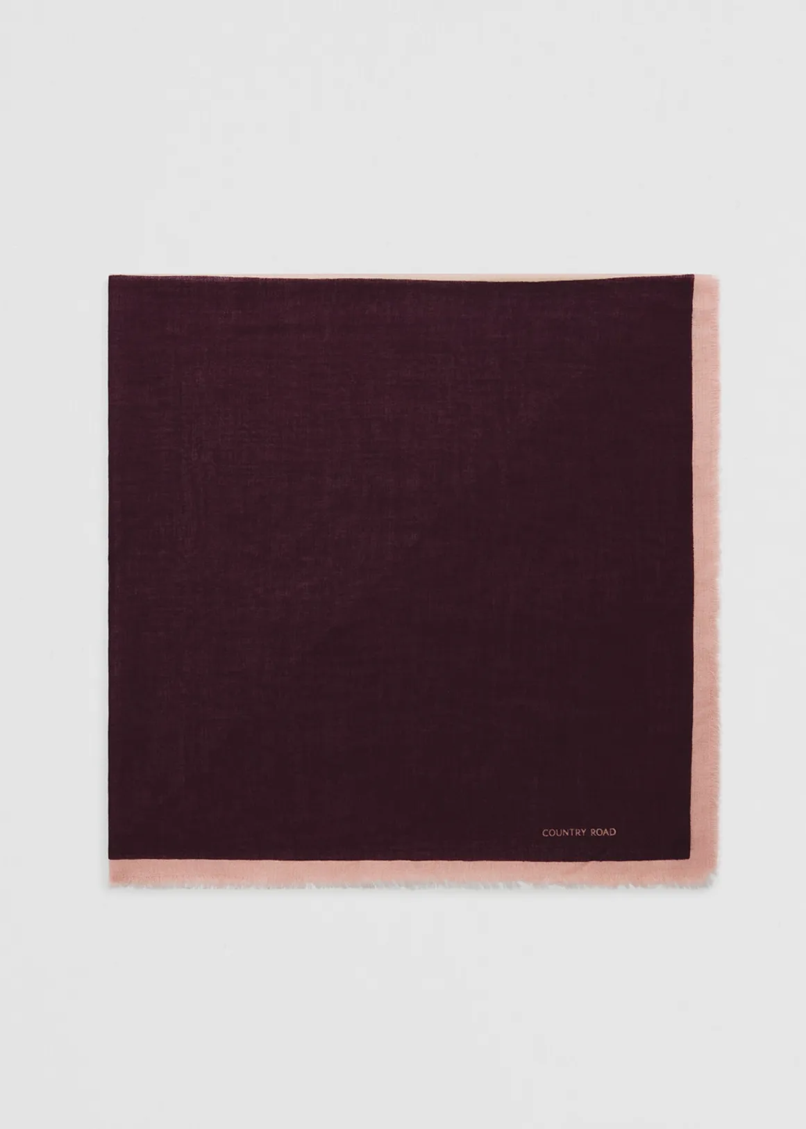 Wool Geometric Scarf - MULBERRY