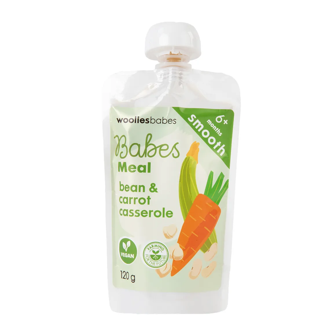Wooliesbabes Smooth Bean and Carrot Casserole from 6 Months 120 g