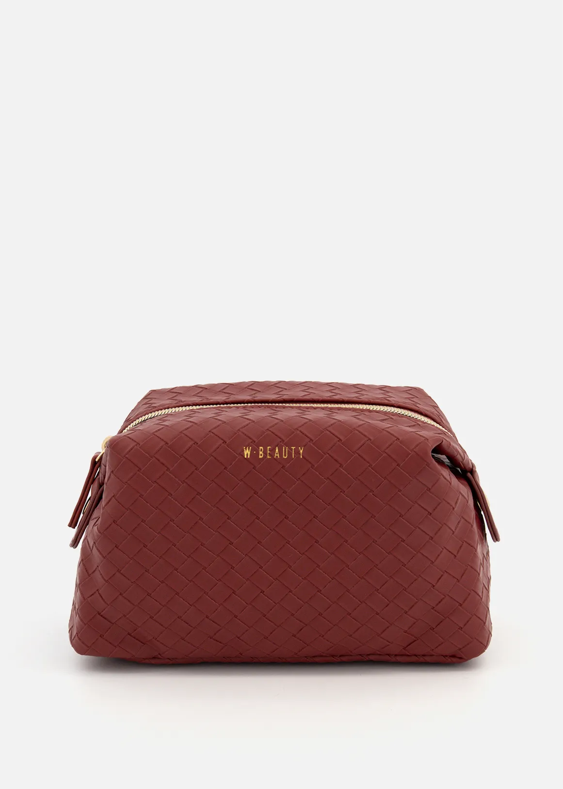 Woven Cosmetic Bag - MAROON