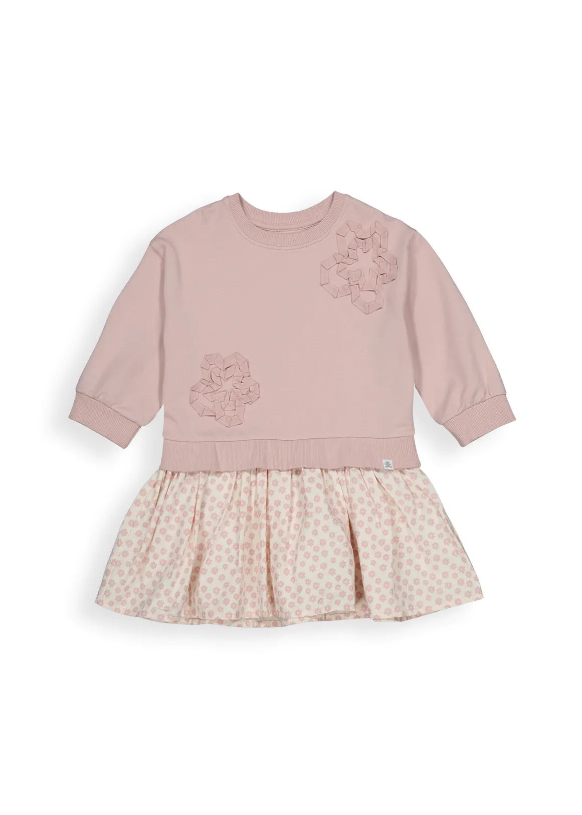 Woven Cotton Fleece Dress - X LILAC
