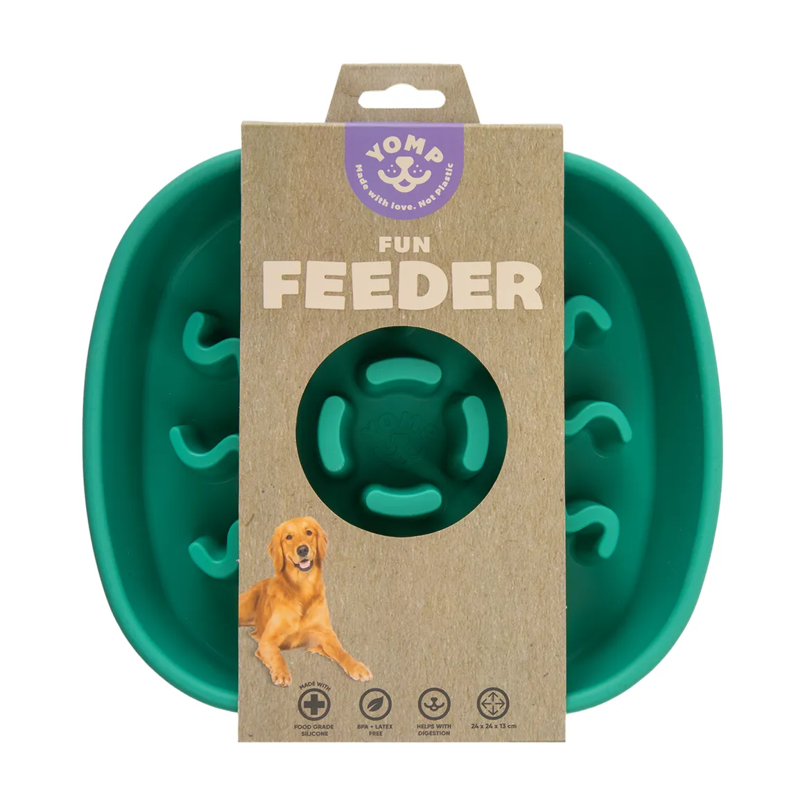 Yomp Fun Feeder Dog Bowl