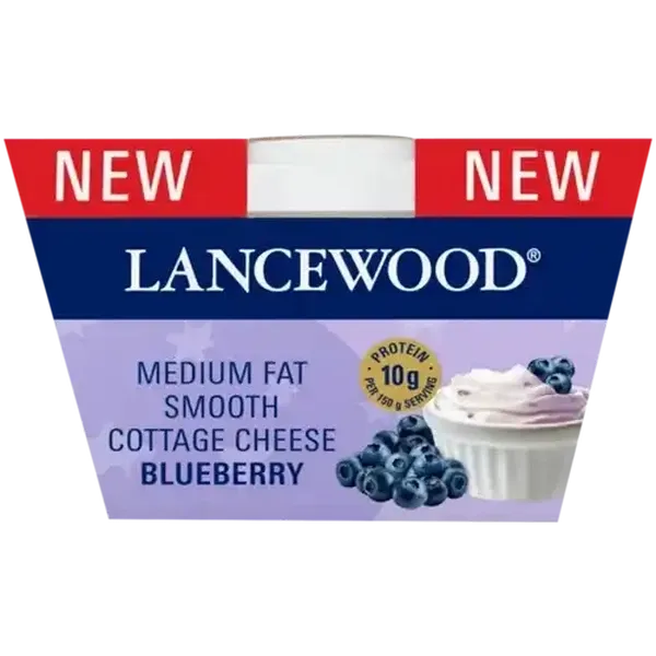 LANCEWOOD Blueberry Medium Fat Smooth Cottage Cheese 150g