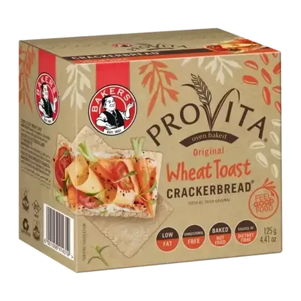 Provita Original Wheat Toast Crackerbread 125g