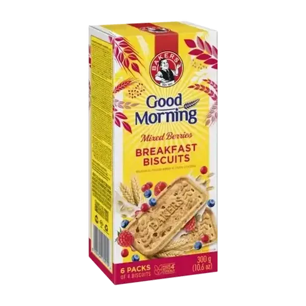 Bakers Good Morning Mixed Berries Flavoured Breakfast Biscuits 300g