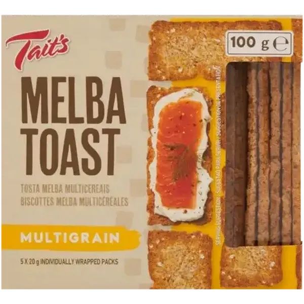 Tait's Multigrain Melba Toast 100g