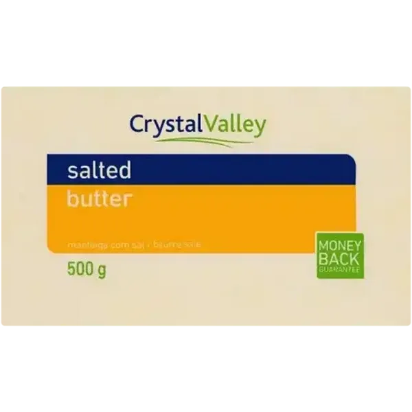 Crystal Valley Salted Butter Brick 500g