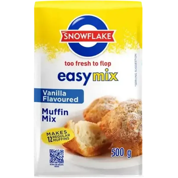 Snowflake EasyMix Vanilla Flavoured Muffin Mix 500g