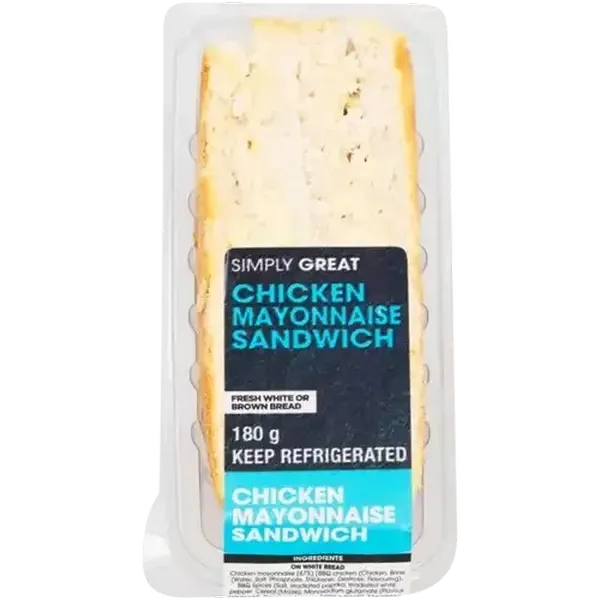 Simply Great Chicken Mayonnaise Sandwich on White Bread 180g
