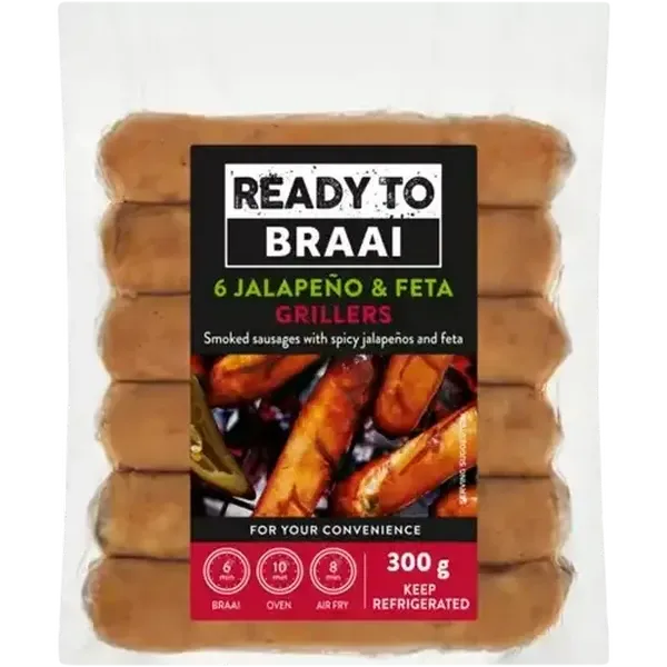 Ready To Braai Jalapeño and Feta Grillers 6 Pack
