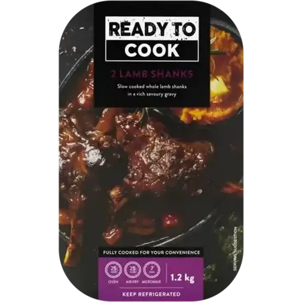 Ready To Cook Lamb Shanks 1.2kg