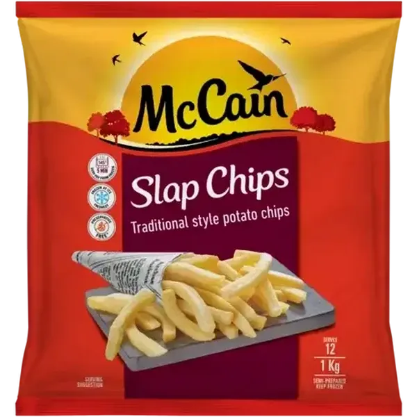 McCain Traditional Style Frozen Slap Chips 1kg