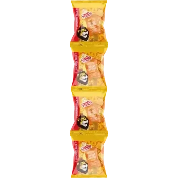 Simba Creamy Cheddar Flavoured Potato Chips 4 x 25g