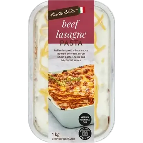 Bella Vita Beef Lasagne 1kg