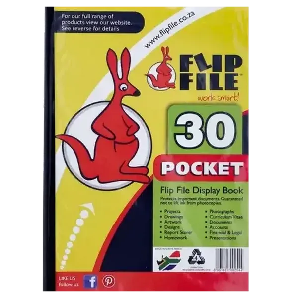 Flip File Display File 30 Pockets