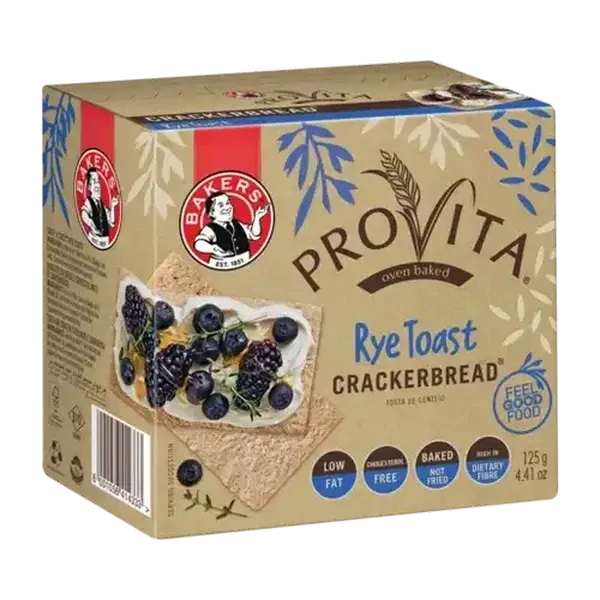 Provita Rye Toast Crackerbread 125g