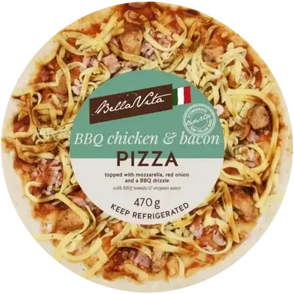 Bella Vita BBQ Chicken & Bacon Pizza 470g