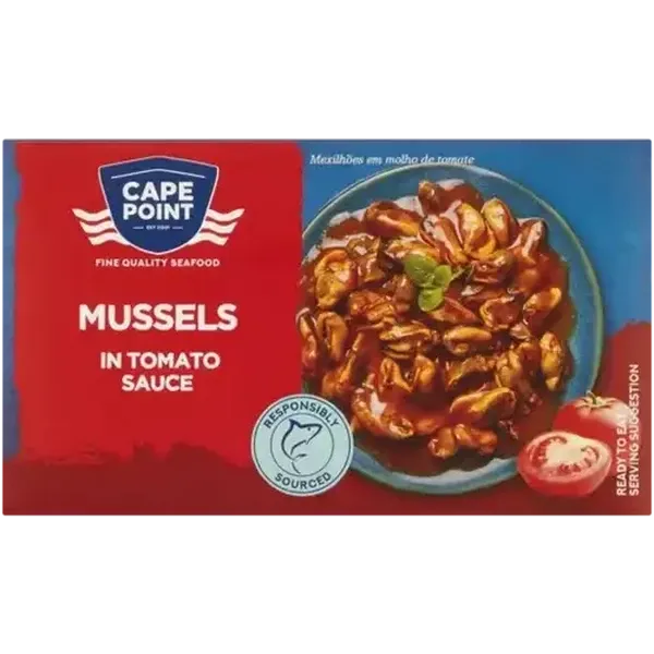 Cape Point Mussels in Tomato Sauce 85g