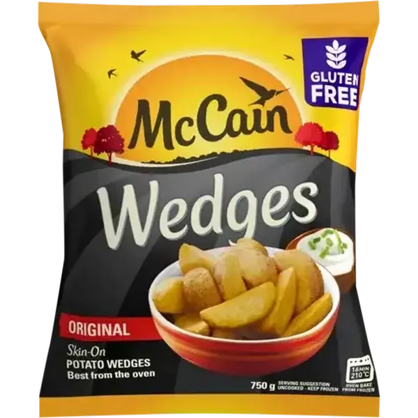 McCain Original Frozen Skin-On Potato Wedges 750g