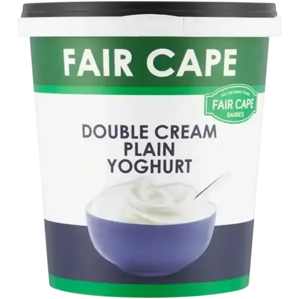 Fair Cape Dairies Unsweetened Double Cream Plain Yoghurt 1kg