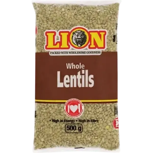 Lion Whole Brown Lentils 500g