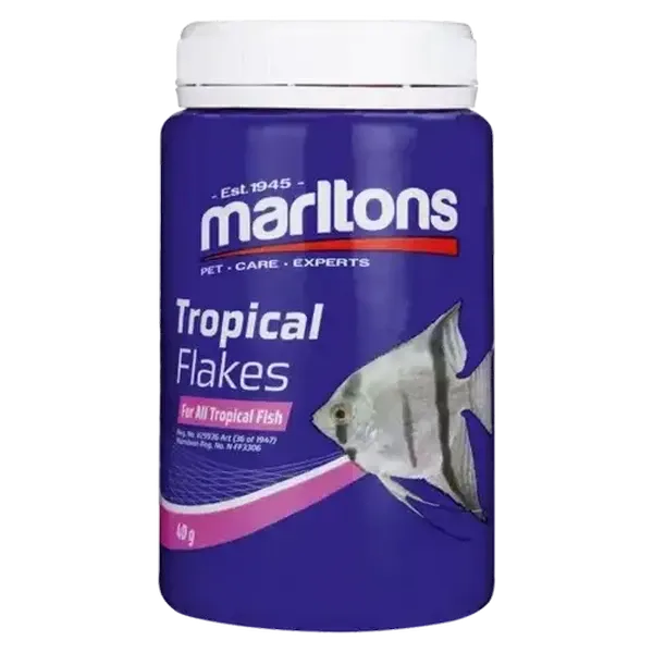 Marltons Tropical Flakes Fish Food 40g